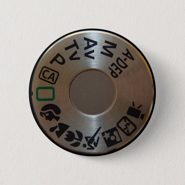 Canon 500D Mode Dial Badge 2 Inch Round Button (Front)