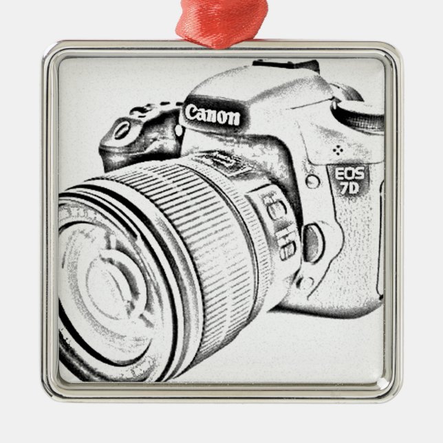 Canon 7d metal ornament (Front)