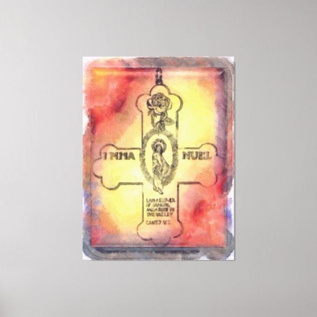 Canon Legends Rosicrucian Emblem Canvas Print (Front)