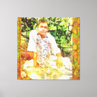 Canon Legends Sathya Sai Baba Benson White - Canvas Print