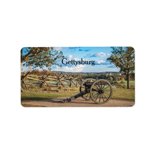 Canons at Gettysburg Label (Front)