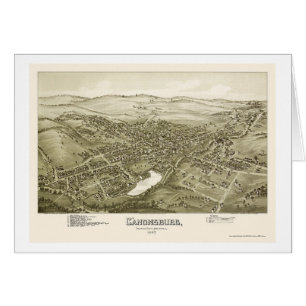 Canonsburg, carte panoramique de PA - 1897