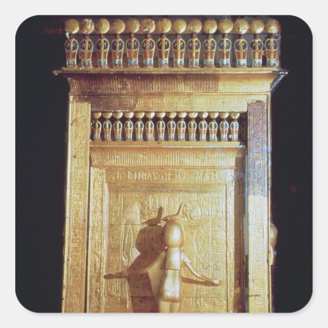 Canopic chest in the form of a shrine set square sticker (Front)