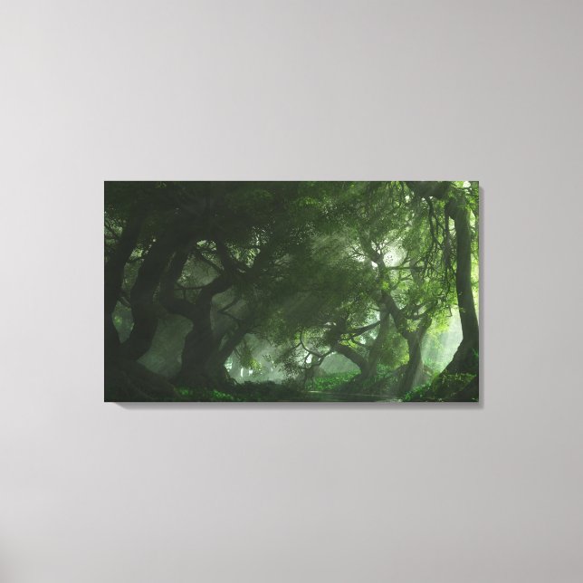 Canopy Creek (Summer) Wrapped Canvas (Front)