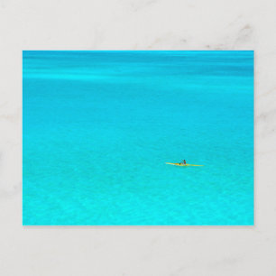 Canot Outrigger à Bora Bora carte postale