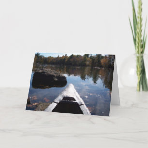 Canot sur la carte du lac