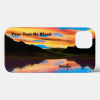 Canot Sur Sunset Lake Coque-Mate coque iphone
