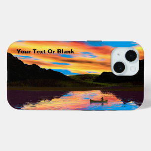 Canot Sur Sunset Lake Coque-Mate coque iphone