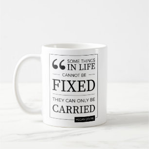 can't be fixed mug in black on white
