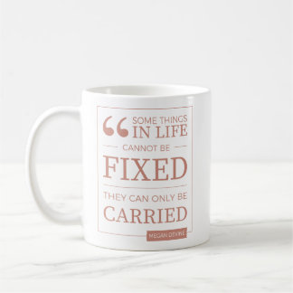 can't be fixed mug in coral