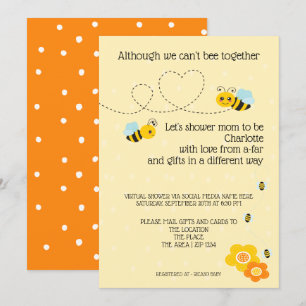 Cant Be Together Baby Shower by Mail Invitation