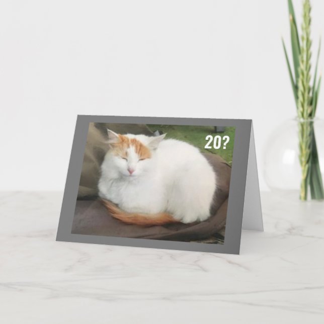 CAN'T BELIEVE YOU ARE CELEBRATING "20th" BIRTHDAY  Card (Front)