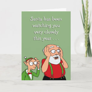 Can't Bribe Santa Holiday Card