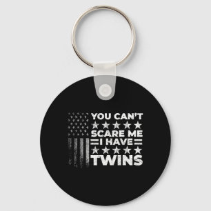 Cant e Have Twins Fathers Day Funny Twin Dad Keychain