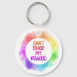 Can't Erase My Pride Keychain