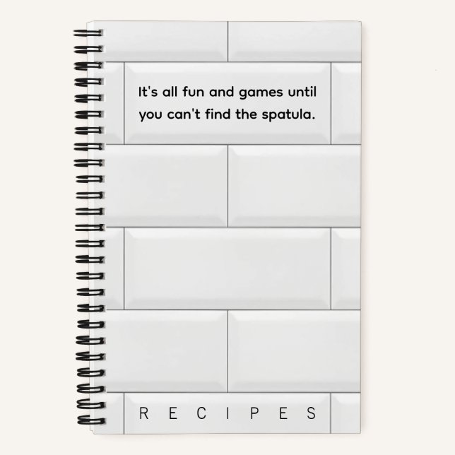 Can't Find Spatula recipe book (Front)