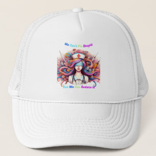 Can't Fix Stupid but we can sedate it Trucker Hat