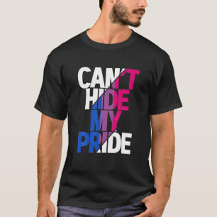 Can't Hide My Pride Bisexual Flag LGBTQ T-Shirt
