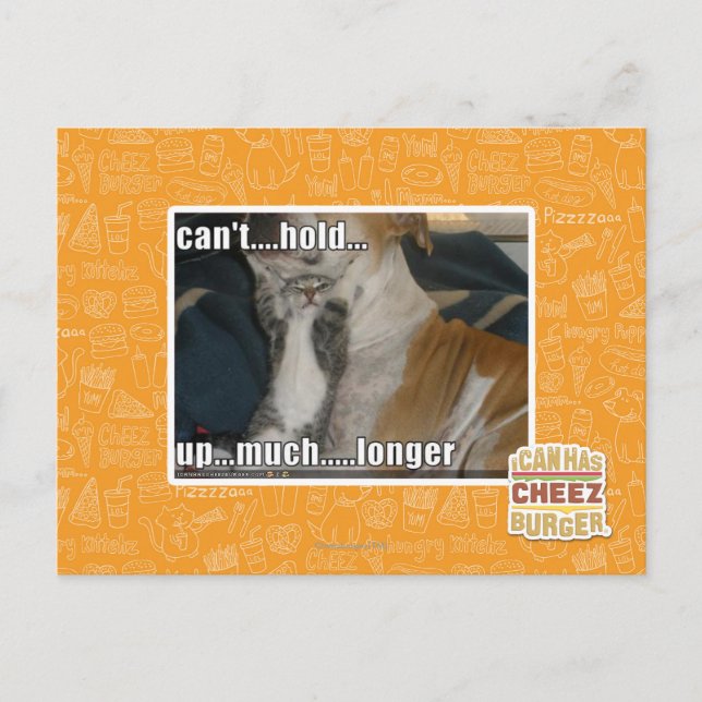 Can't Hold Up Much Longer Postcard (Front)