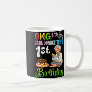 Cant keep calm granddaughters 7th birthday grandma coffee mug