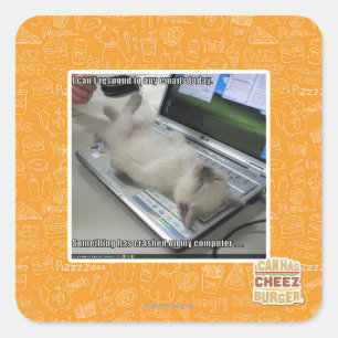 Can't respond square sticker