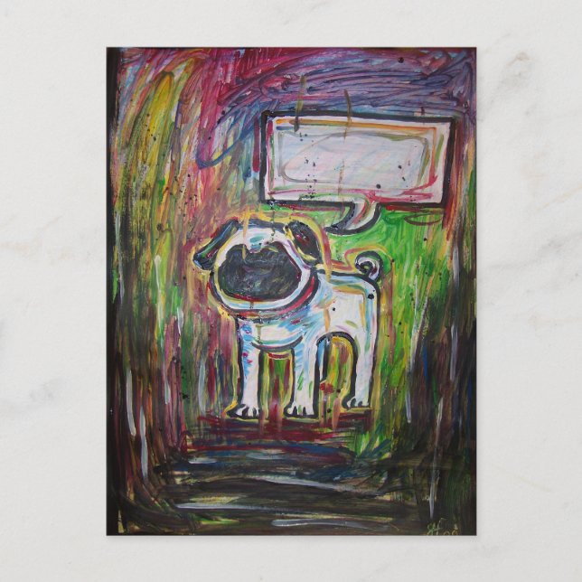 Can't Speak Post Card (Front)