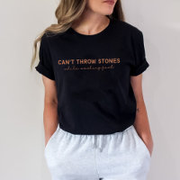 Can't throw stones while washing feet