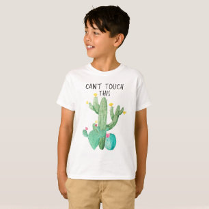 Can't Touch This Cactus Kid's Shirt Watercolor