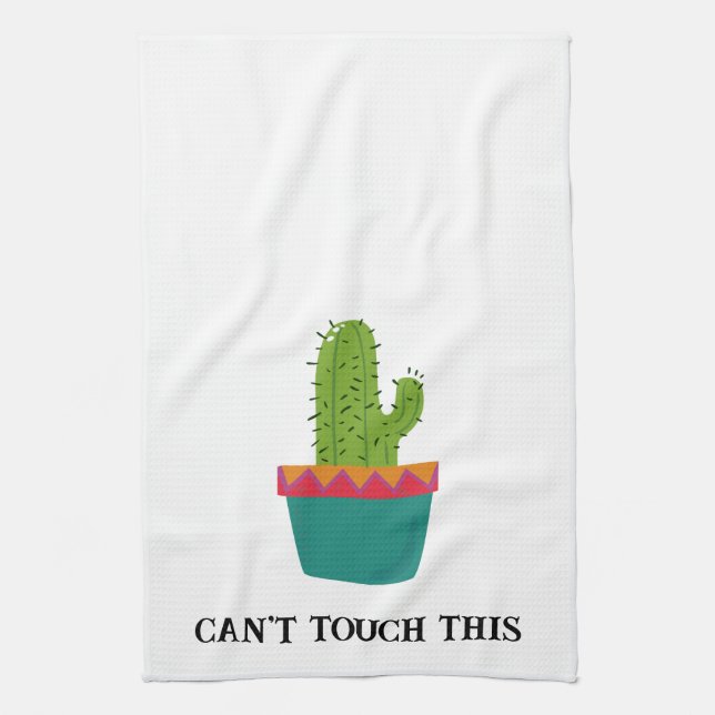 Can't Touch This Cactus Kitchen Towel (Vertical)