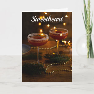 CAN'T WAIT TO CELEBRATE "US"  (SWEETHEART) HOLIDAY CARD