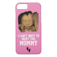 Can't Wait to Meet Mommy Sonogram Baby Photo Pink