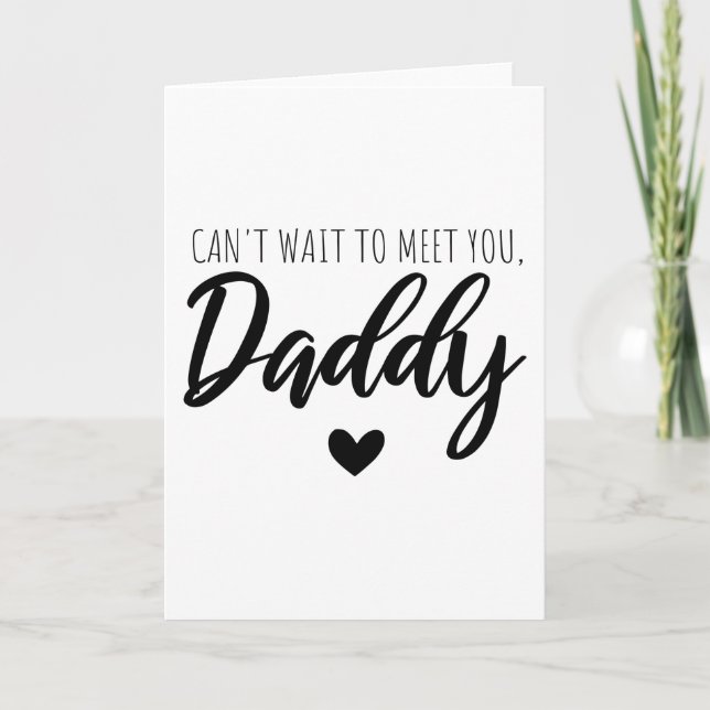 Cant wait to meet you card (Front)