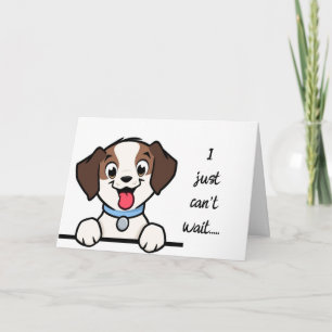 "CAN'T WAIT TO MEET YOUR NEW PUPPY" CARD
