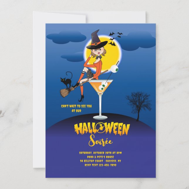 Can't Wait To See You Halloween Invitation (Front)
