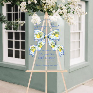 Can't Wait to Squeeze You Baby Shower Welcome Sign