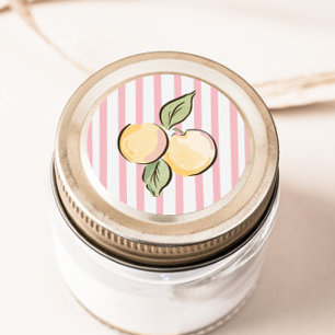 Can't Wait to Squeeze You Citrus Baby Shower Classic Round Sticker