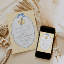 Can't Wait to Squeeze You Citrus Baby Shower 