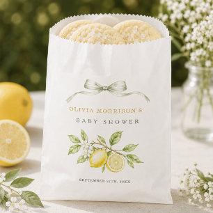 Can't Wait to Squeeze You Lemon Baby Shower Favour Bag