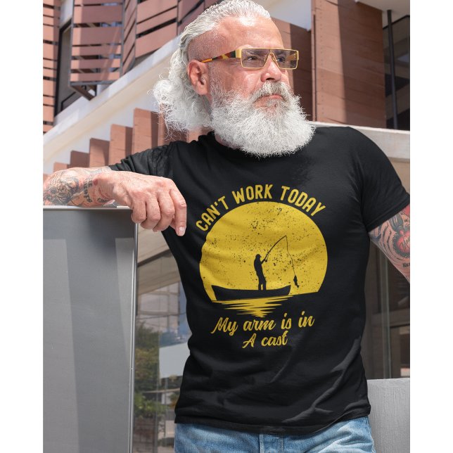 Can't Work Today my arm is in a Cast Fishing T-Shirt (Creator Uploaded)