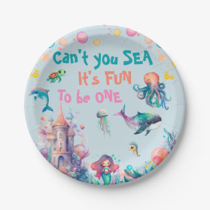Can't You Sea It's Fun To Be One  Paper Plate