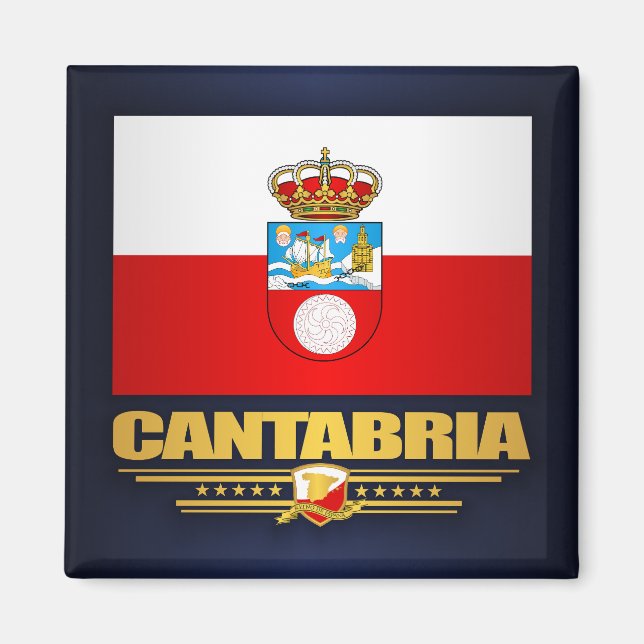 Cantabria Flag Magnet (Front)