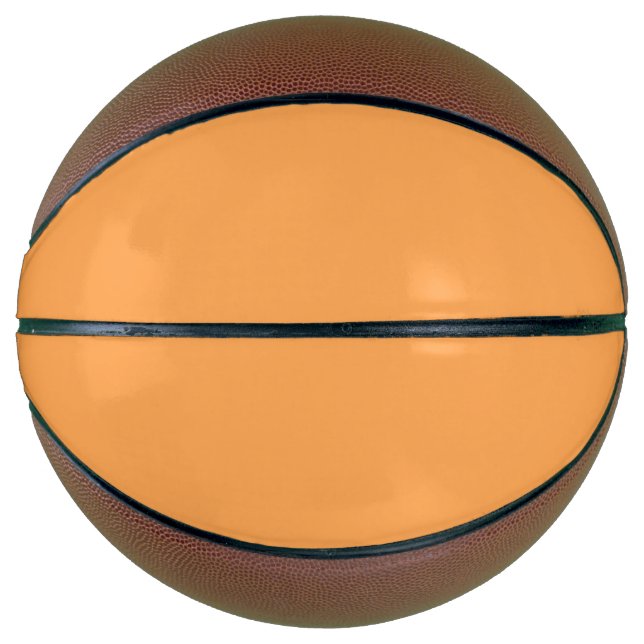 Cantaloupe Solid Colour | Classic | Elegant Basketball (Front)