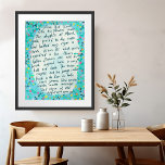 Canterbury Tales Springtime Middle English Quote Poster<br><div class="desc">Send this to a friend or use it in your own home!
 Check my shop for more matching items like postcards,  button,  mugs,  stickers,  magnets and more. Get in touch if you'd like something custom!</div>
