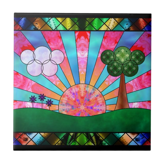 Canticle of the Sun Decorative Tile / Trivet (Front)