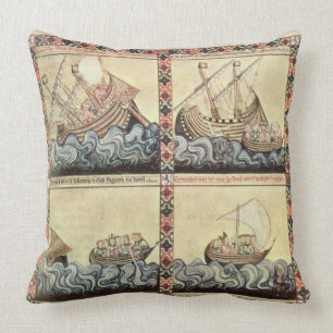 Cantiga 33, page from the 'Cantigas de Santa Maria Throw Pillow