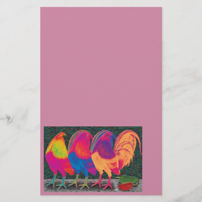 Cantina Roosters Stationery (Front)