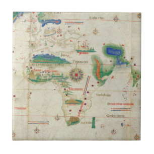 Cantino Planisphere   1502 Tile