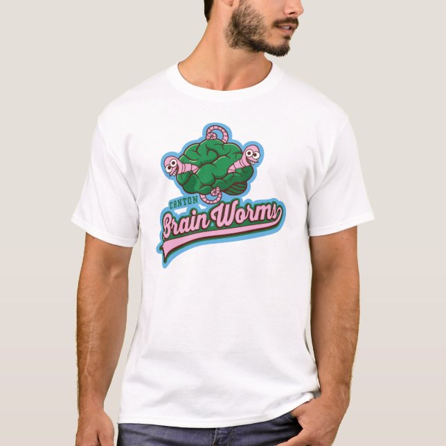 Canton Brain Worms Double Sided T-Shirt (Front)