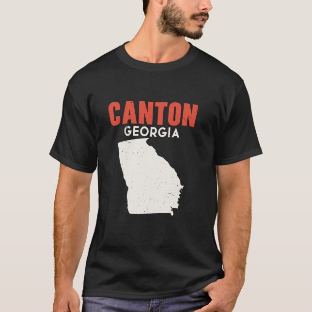 Canton Georgia USA State America Travel Georgian A T-Shirt (Front)