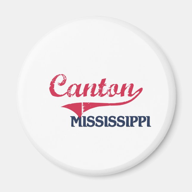 Canton Mississippi City Classic Magnet (Front)